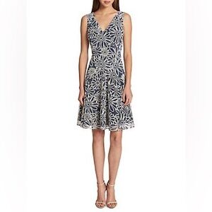 Tommy Hilfiger Navy and White Floral Mini Dress